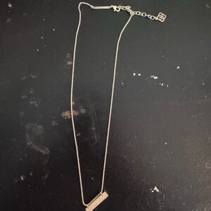 Kendra Scott Silver Bar Necklace